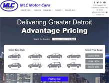 Tablet Screenshot of mlcmotorcars.com